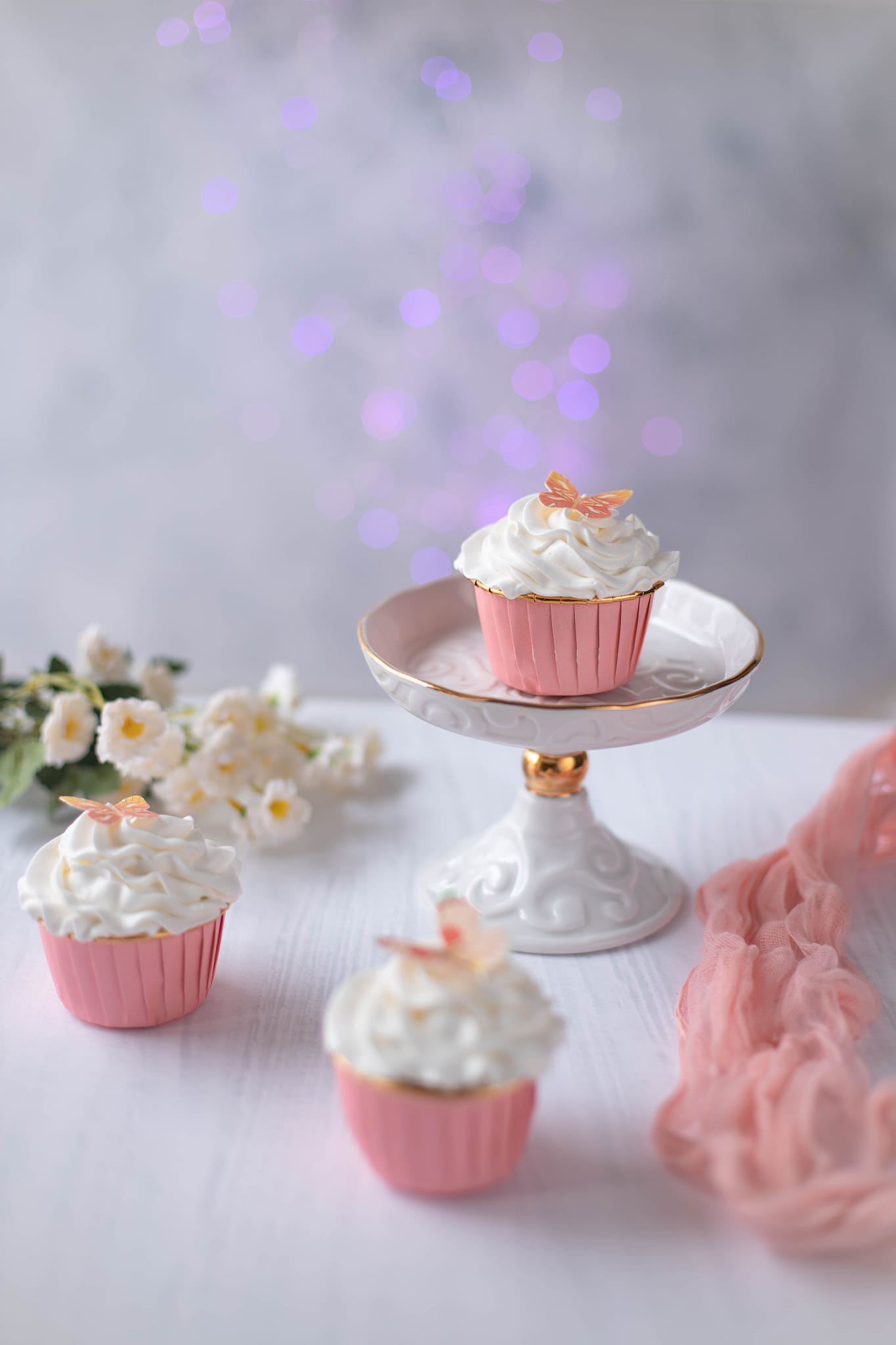 Cupcakes on a display stand